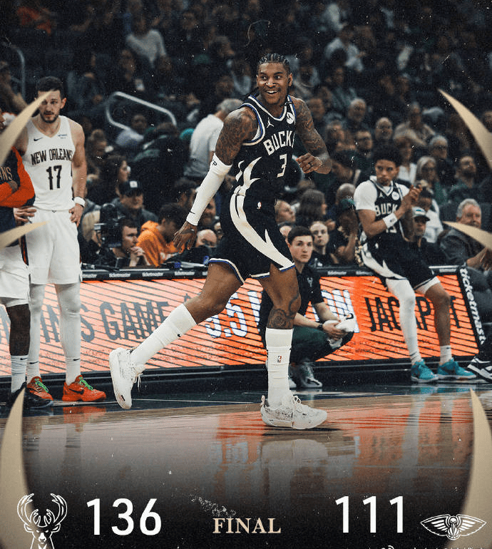 雄鹿主场完胜爵士,豪取六连胜 雄鹿主场完胜爵士,豪取六连胜